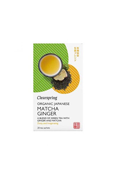Clearspring Organic Matcha Tea with Ginger, 20 Bags