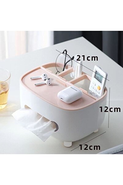 Flippy Napkin Holder – Multifunctional Box, Minimalist Design, ABS, Personal Item Holder, 21x12x12