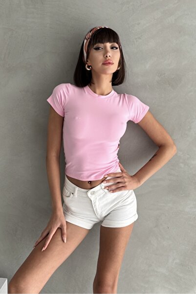 New Now Modal Fabric Circular Neck Half Sleeve Blouse