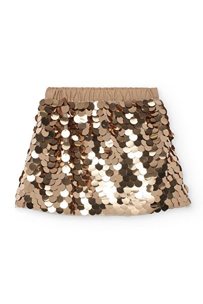 Boboli Kız Çocuk Parlak Pullu Etek