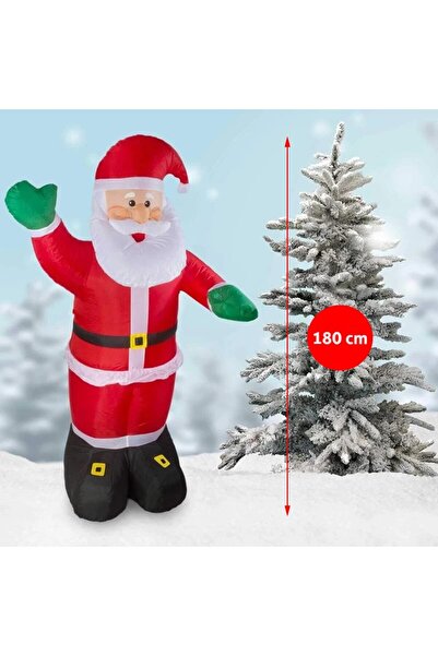 PROCART Inflatable Santa Claus figurine 180 cm, LED lighting, for indoor and outdoor use,