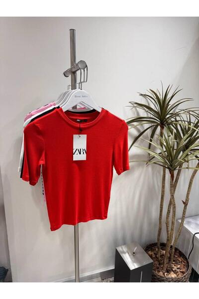 BETULAKSUBUTİK Red Half Sleeve Bodysuit