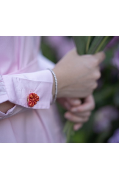 faden official Pembe kalpli poli tak-çıkar düğme(2 adet)