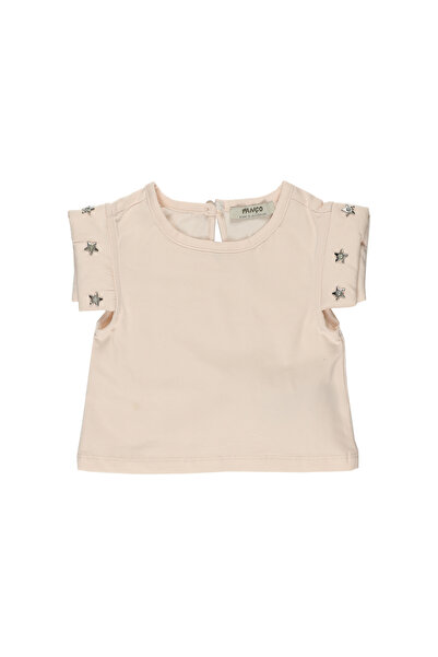 Panço Kız Cream Örme Yuvarlak Yaka Atlet