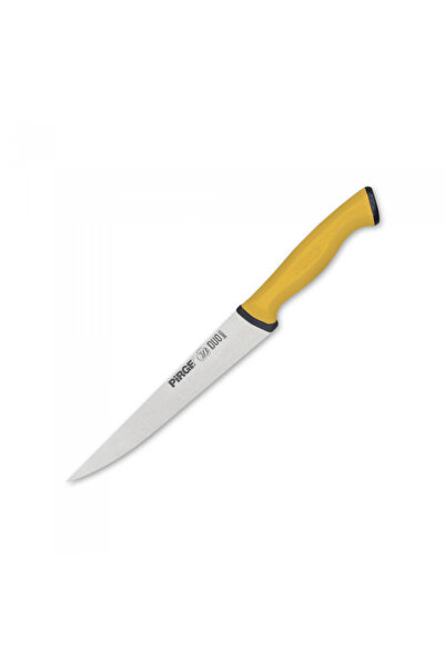 PİRGE Professional cheese knife, stainless steel DUO 15.5cm, yellow handle