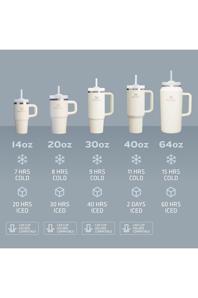 Stanle Stanley Quencher H2.0 Flow State Stainless Steel Vacuum Insulated Tumbler with Lid & Straw, 40oz