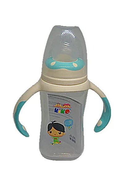 Kiko كيكو رضاعه بلاستك مع حلمة سيليكون 125مل