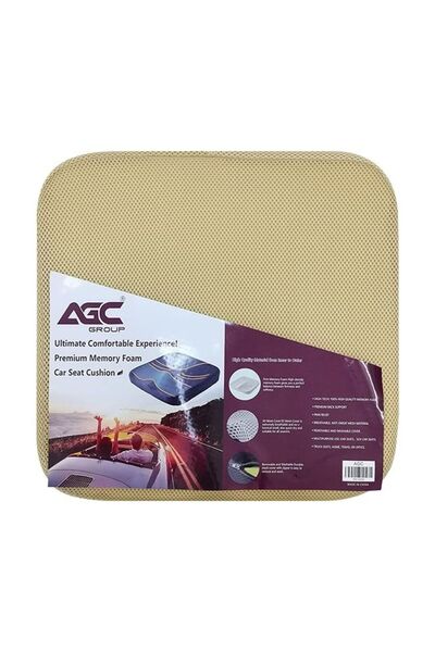 AGC Car Seat Cushion Memory Foam Firm Sitting Pillow-Orthopedic Support and P...