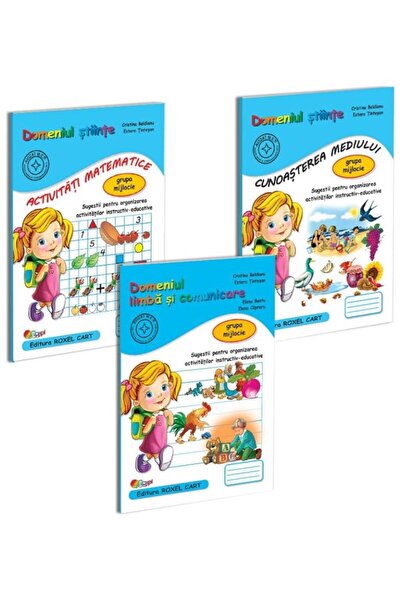 Editura Roxel Cart Pachet 3 carti Grupa mijlocie: 1. Limba si comunic