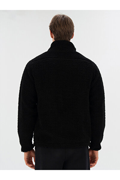 EVERLAST Winter Essentials Black Men's Full Zip Sherpa Sweat