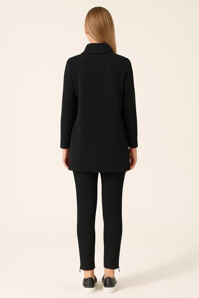 Moodbasic ZİNCİR NAKIŞ DETAYLI DİK YAKA TAKIM 704-26K