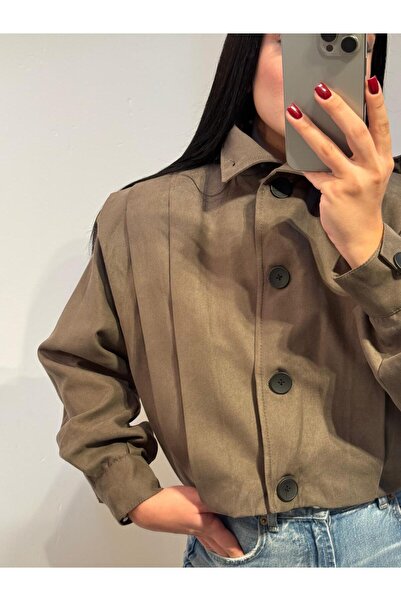 G LUNA Khaki Suede Jacket