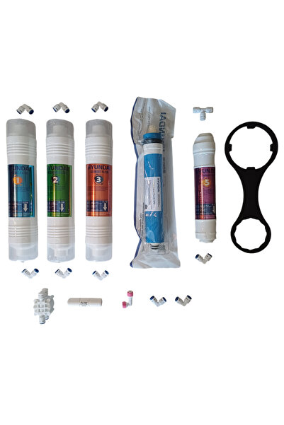 urasu arıtma hyundai uyumlu su arıtma filtresi 5 li cihaz yenileme kiti ile b...