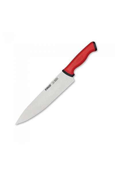 PİRGE Professional chef's knife, stainless steel DUO 23cm, red handle