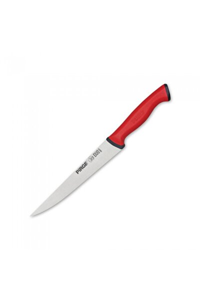 PİRGE Professional cheese knife, stainless steel DUO 15.5cm, red handle