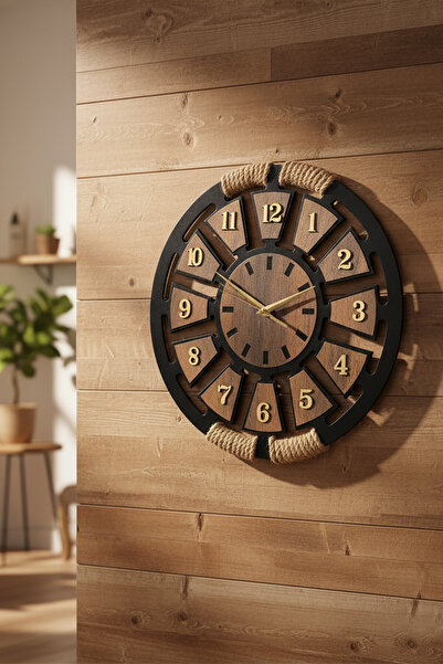 Pikas Wooden Decorative Wall Clock