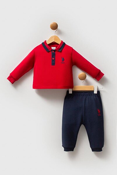 U.S. Polo Assn. Kids U.S. Polo Assn Usb2575 Baby Boy 2-Piece Set