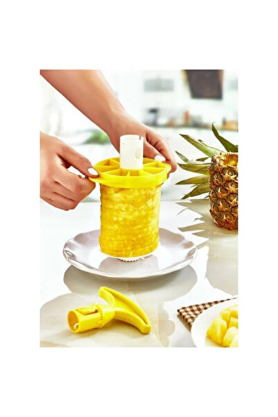 abnturk Pratik ananas soyucu ve dilimleyici ananas dilimleme aparatı