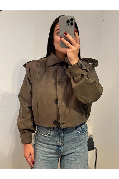 G LUNA Khaki Suede Jacket