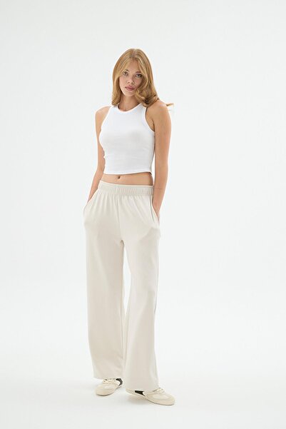 Sevim Жіночі штани з еластичним поясом, кишенями на талії та зручним кроєм C7T3N412
