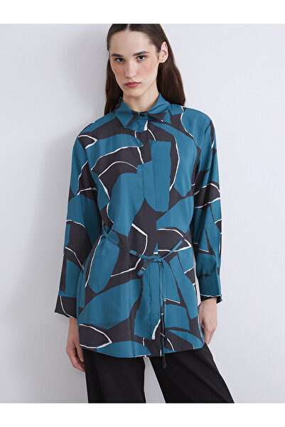 LC Waikiki Cey New Season Modal Blend Patterned Women's Shirt Tunic