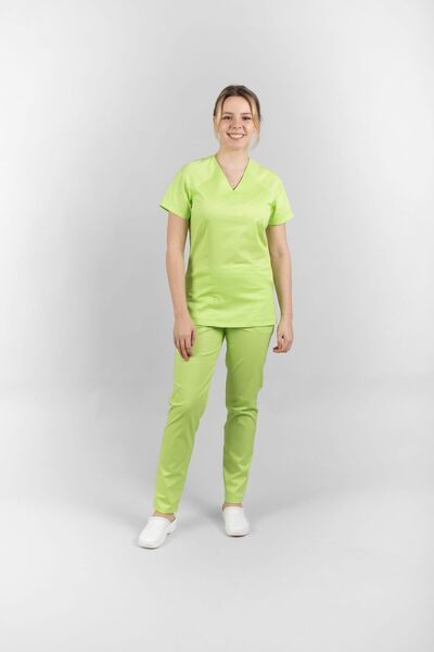 Masstex DISCOUNT - LIMITED STOCK - MEDICAL CAMI BLOUSE, LEMON GREEN