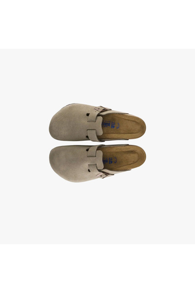 Birkenstock Boston Soft Footbed Suede Taupe