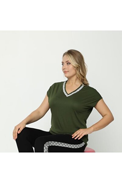 MojerHermosa Stone Pattern Combed Cotton T-Shirt