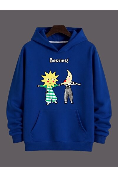 ArtYus Φούτερ Unisex Ανδρικό/Γυναικείο Bestie Πολύχρωμο Προσαρμοσμένο με τύπω...