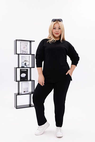 Siyezen Plus Size Modal Set with Green Front