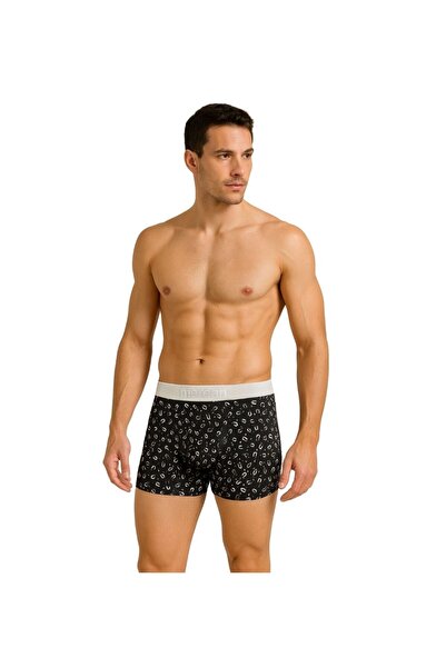 Mercan بوكسر رجالي منقوش من قماش الليكرا القطني المطبوع - مغناطيس