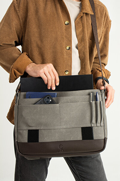 MEGA ÇANTA Canvas Series Large Volume Messenger Men's Bag