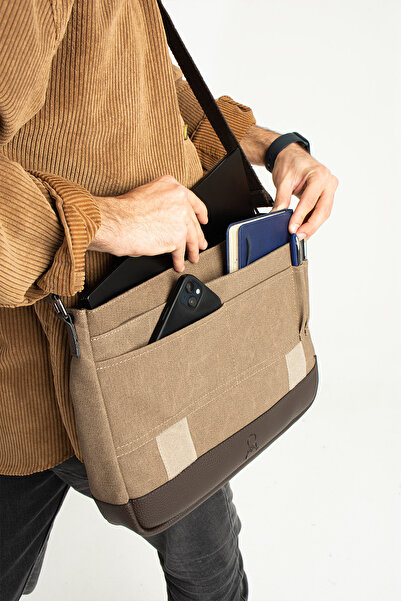 MEGA ÇANTA Canvas Series Large Volume Messenger Men's Bag