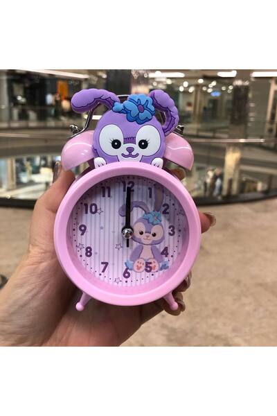 HEPBİMODA Tavşan Tasarımlı Çalar Saat Çocuk Odası Masa Saati