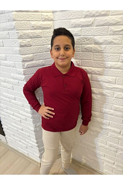 serkertaş tricou școlar din bumbac cu guler polo