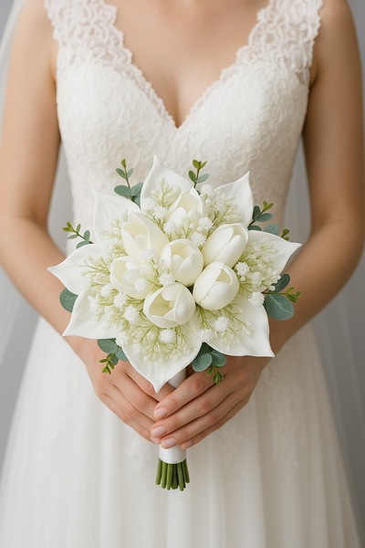 Bioren Okaliptüslü Gala Lale Gelin çiçeği