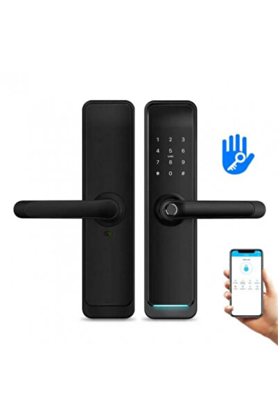 OEM Smart cylinder lock, silver, for doors 50-100 mm — TTLock app with fingerprint, code, card