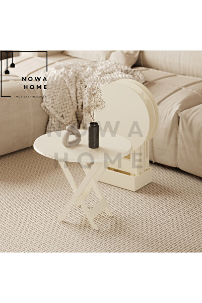 Nova Dizayn Pratik Alan Kaplamayan Çanta sehpa 4'Lü