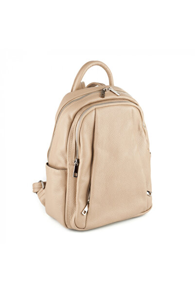 AZZURA Rucsac Chelsea, made of 100% leather, light beige