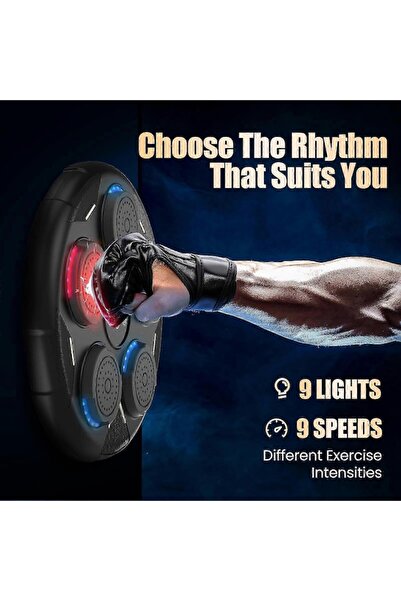 dalimag Boxing machine with music, 9 modes, Bluetooth support, multicolor, easy to install