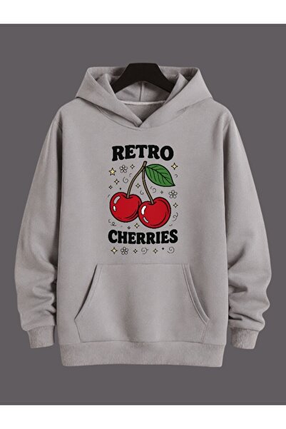 ArtYus Unisex Retro Cireșe Colorate Special cu imprimeu Bumbac supradimension...