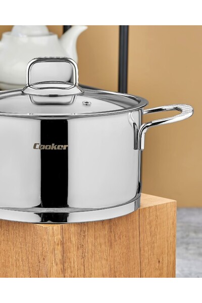Cooker 20 cm Bomonti Stainless Steel 3.2 Liter Deep Pot