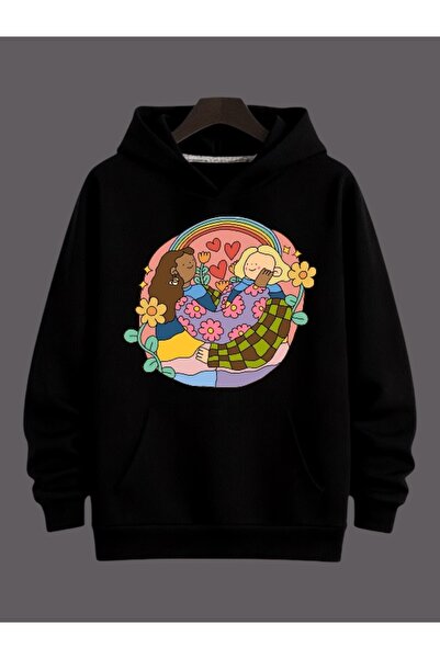 ArtYus Unisex Friends Colorful Special cu imprimeu Cotton supradimensionat cu...