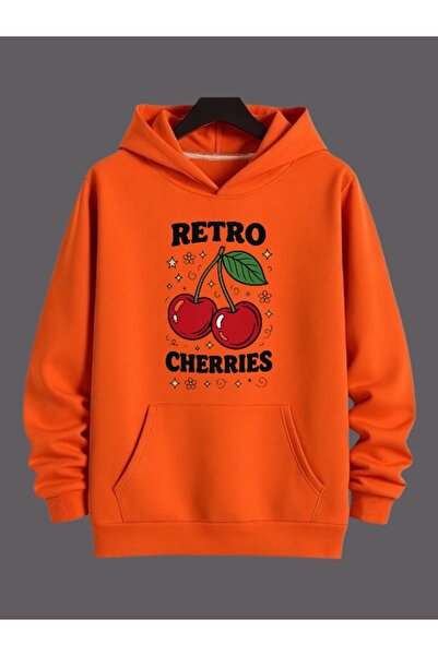 ArtYus Unisex Retro Cireșe Colorate Special cu imprimeu Bumbac supradimension...