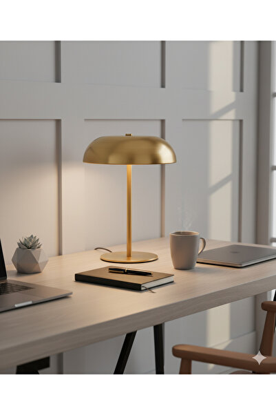 AmberLED Modern Dokunmatik Ayarlı LED Masa Lambası | Şarj Edilebilir & Taşınabilir | Gold, Gümüş, Krem