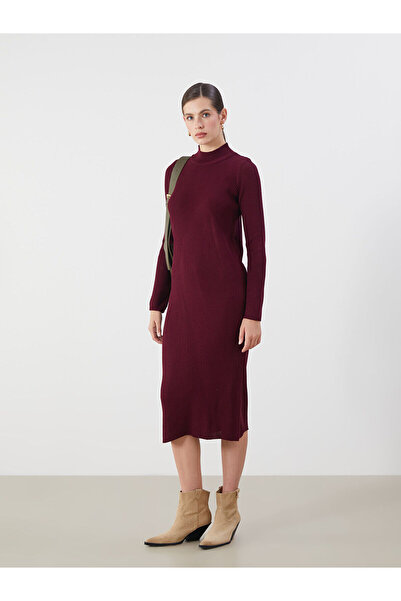 LC Waikiki Πλεκτό φόρεμα με μισό ζιβάγκο