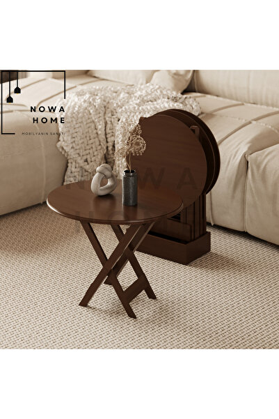 Nova Dizayn Pratik Alan Kaplamayan Çanta sehpa 4'Lü