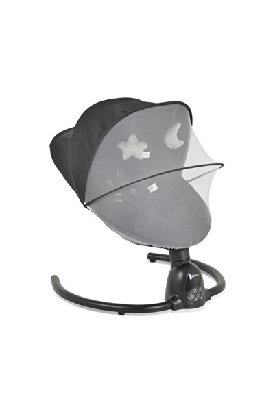 Moni Electric Baby Swing with Remote, Clarissa Black, 5 Speeds, Musical Function, Timer and Auto Sto