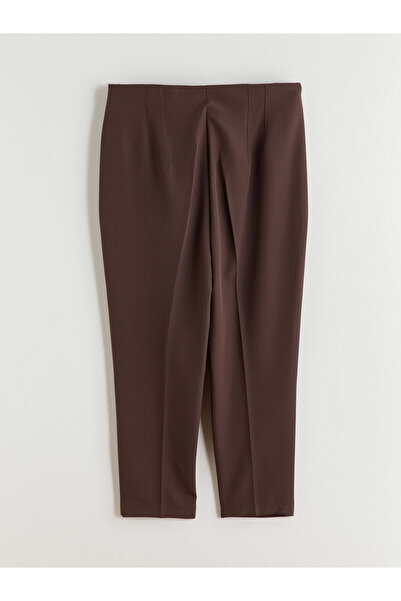 LC Waikiki Brown Standard Fit Women's Trousers
