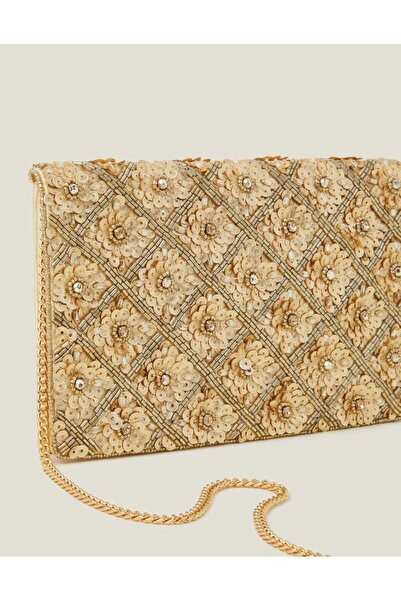 Accessorize Tianna Clutch Gold